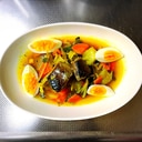 【一品で一食分の野菜と蛋白質】サバ缶カレースープ